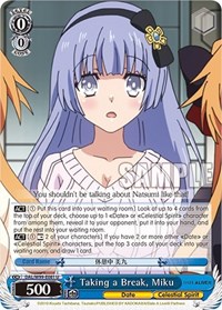 Taking a Break, Miku - Date A Live Vol 2 - NM