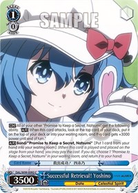 Successful Retrieval! Yoshino - Date A Live Vol 2 - NM