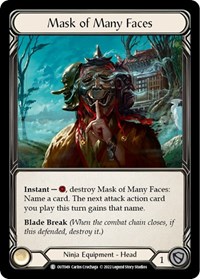 Mask of Many Faces - Outsiders - NM