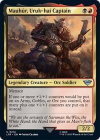 Mauhur, Uruk-hai Captain - UB: Lord of the Rings - NM