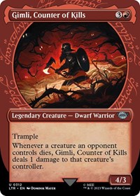 Gimli, Counter of Kills (Showcase) - UB: Lord of the Rings - NM