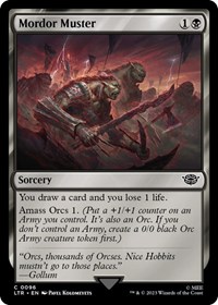 Mordor Muster - UB: Lord of the Rings - NM