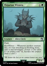 Thijarian Witness - UB: Doctor Who - NM