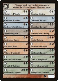 Checklist Card - Innistrad - Innistrad - NM