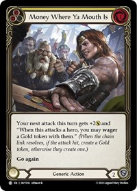 Money Where Ya Mouth Is (Yellow) - Heavy Hitters - NM