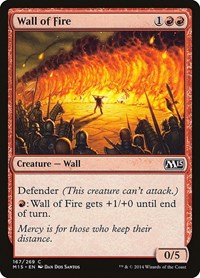 Wall of Fire - Magic 2015 - NM