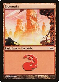 Mountain (302) - Mirrodin - NM