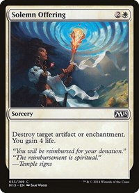Solemn Offering - Magic 2015 - NM