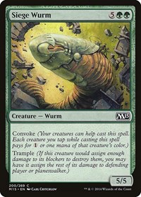 Siege Wurm - Magic 2015 - NM