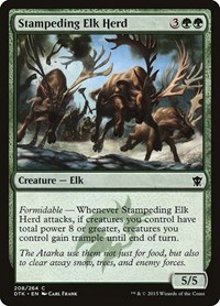 Stampeding Elk Herd - Dragons of Tarkir - NM
