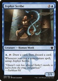 Zephyr Scribe - Dragons of Tarkir - NM