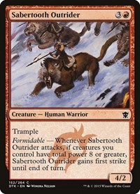 Sabertooth Outrider - Dragons of Tarkir - NM