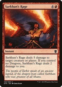 Sarkhan's Rage - Dragons of Tarkir - NM