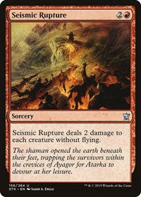 Seismic Rupture - Dragons of Tarkir - NM