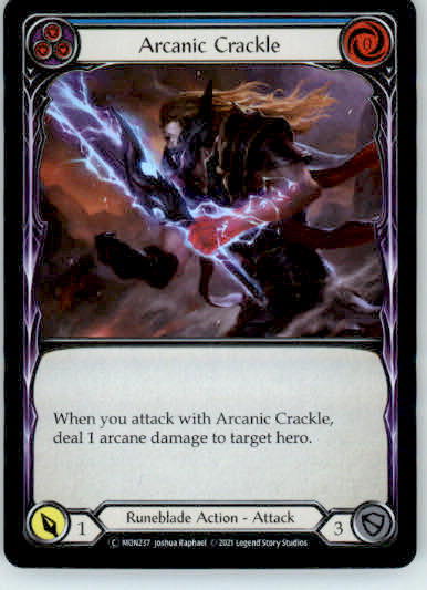 Arcanic Crackle (Blue) - Monarch - MON237 - Rainbow Foil Unl NM