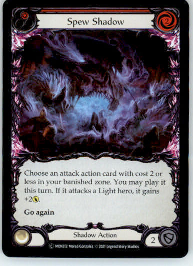 Spew Shadow (Red) - Monarch - MON212 - Rainbow Foil Unl NM