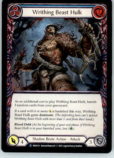 Writhing Beast Hulk (Blue) - Monarch - MON131 - Normal Unl NM