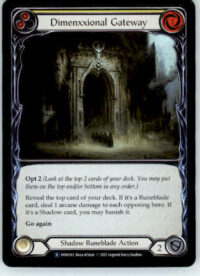 Dimenxxional Gateway (Yellow) - Monarch - MON163 - Rainbow Foil Unl NM