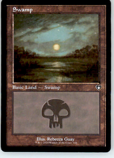 Swamp (444) (Retro Frame) - Commander Masters - 444 - Normal NM