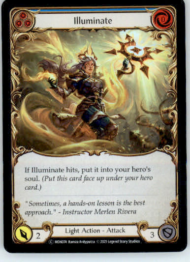 Illuminate (Blue) - Monarch - MON074 - Rainbow Foil Unl NM