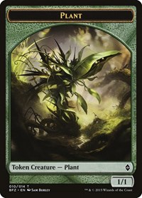 Plant Token - Battle for Zendikar - NM