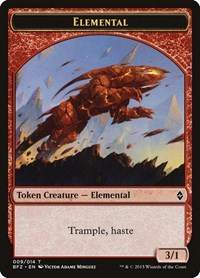 Elemental Token (009) - Battle for Zendikar - NM