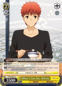 What I Can Do, Shirou - Fate/stay night [Heaven’s Feel] - NM