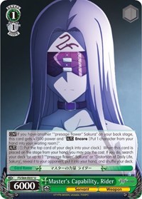 Master's Capability, Rider - Fate/stay night [Heaven’s Feel] - NM