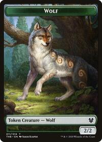 Wolf Token - Theros: Beyond Death - NM