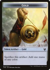 Gold Token - Theros: Beyond Death - NM