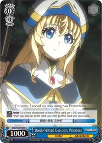 Quick-Witted Decision, Priestess - Goblin Slayer - NM