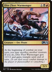 Dire Fleet Warmonger - Core Set 2021 - NM