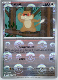 Patrat - Poke Ball Pattern - SV: White Flare - 072/086 - Holo NM