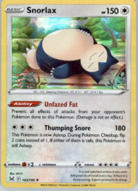 Snorlax - SWSH11: Lost Origin - 143/196 - Holo NM