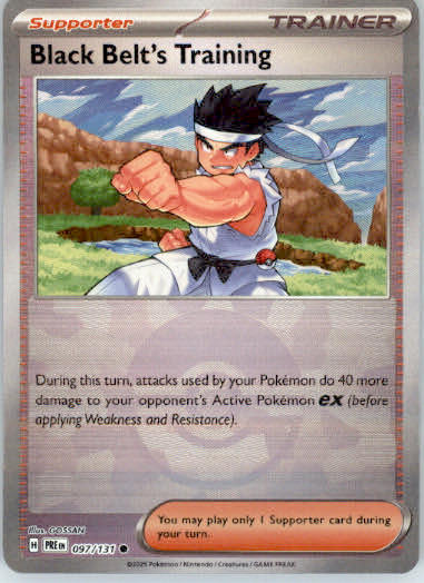 Black Belt's Training - Poke Ball - SV: Prismatic Evolutions - 097/131 - Holo NM