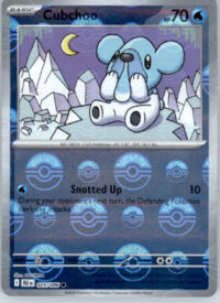 Cubchoo - Poke Ball Pattern - SV: Black Bolt - 025/086 - Holo NM