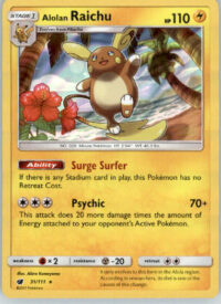 Alolan Raichu - SM - Crimson Invasion - 31/111 - Holo NM