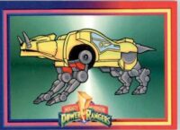Sabertooth Tiger Dinozord - 1994 Collect-A-Card Mighty Morphin Power Rangers #63