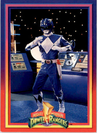 The Blue Ranger - 1994 Collect-A-Card Mighty Morphin Power Rangers - #34