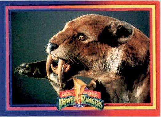 Sabertooth Tiger - 1994 Collect-A-Card Mighty Morphin Power Rangers - #14