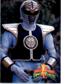 The White Ranger - 1995 Collect-A-Card Power Rangers The New Season Hobby - #71