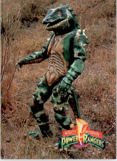 Saliguana - 1995 Collect-A-Card Power Rangers The New Season Hobby - #48