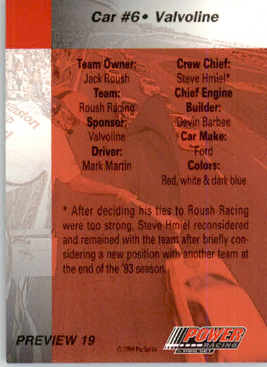 Mark Martin's Car - 1994 Power Preview - #19 - Racing - Image 2