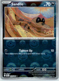 Sandile - Poke Ball Pattern - SV: Black Bolt - 057/086 - Holo NM