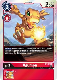 Agumon - BT1-010 (Resurgence Booster Reprint) - Resurgence Booster - Foil NM