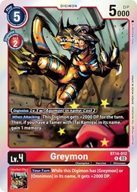 Greymon - Blast Ace - Foil NM