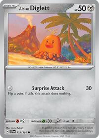 Alolan Diglett - SV08: Surging Sparks - NM