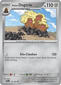 Alolan Dugtrio - 123/191 - SV08: Surging Sparks - NM