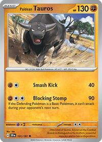 Paldean Tauros - 101/191 - SV08: Surging Sparks - NM
