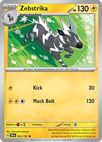 Zebstrika - SV08: Surging Sparks - NM